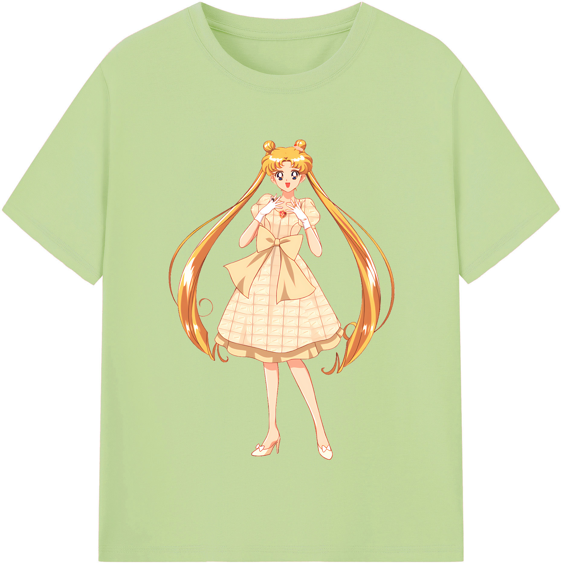 （画像用） 美少女戦士セーラームーン 愛野 美奈子 あいの みなこ Sailor Moon Aino Minako 綿100％半袖Tシャツ（フロントプリント）